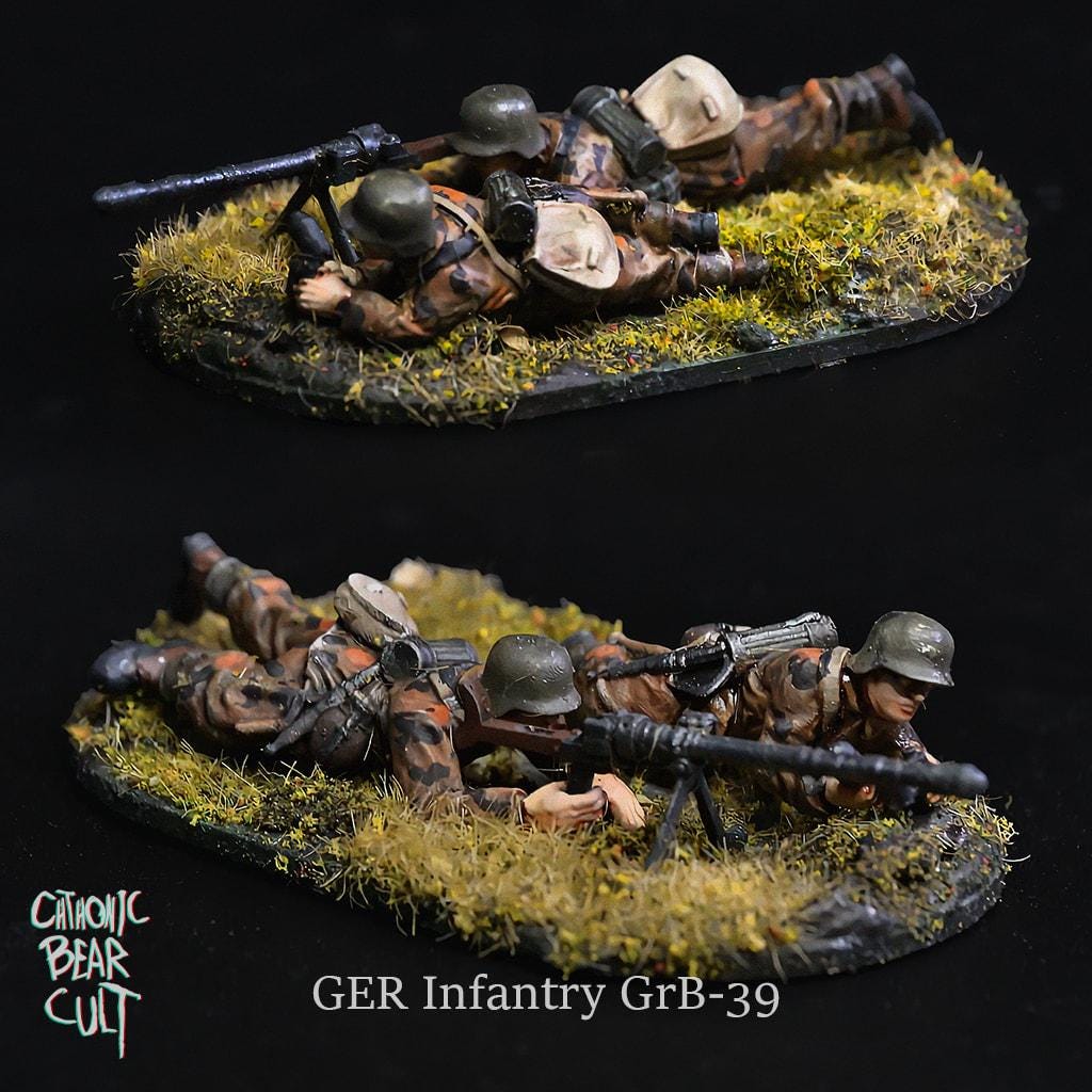 WWII German Assault Pioneers, GrB-39 Team (2 models) Various Scales Historical Wargaming (US tariffs are pre-paid by us)