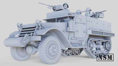 WWII Soviet M9A1 Halftrack with Crew Various Scales Historical Wargaming