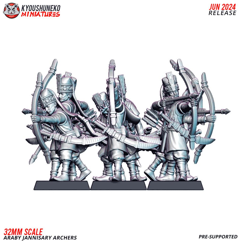 Ottoman Empire Janissary Archers Unit (10 models) Various Scales Historical Wargaming (US tariffs are pre-paid by us)