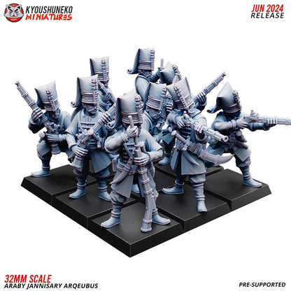 Ottoman Empire Janissary Arquebus Unit (10 models) Various Scales Historical Wargaming (US tariffs are pre-paid by us)