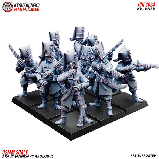 Ottoman Empire Janissary Arquebus Unit (10 models) Various Scales Historical Wargaming (US tariffs are pre-paid by us)