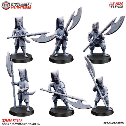 Ottoman Empire Janissary Halberd Unit (10 models) Various Scales Historical Wargaming (US tariffs are pre-paid by us)