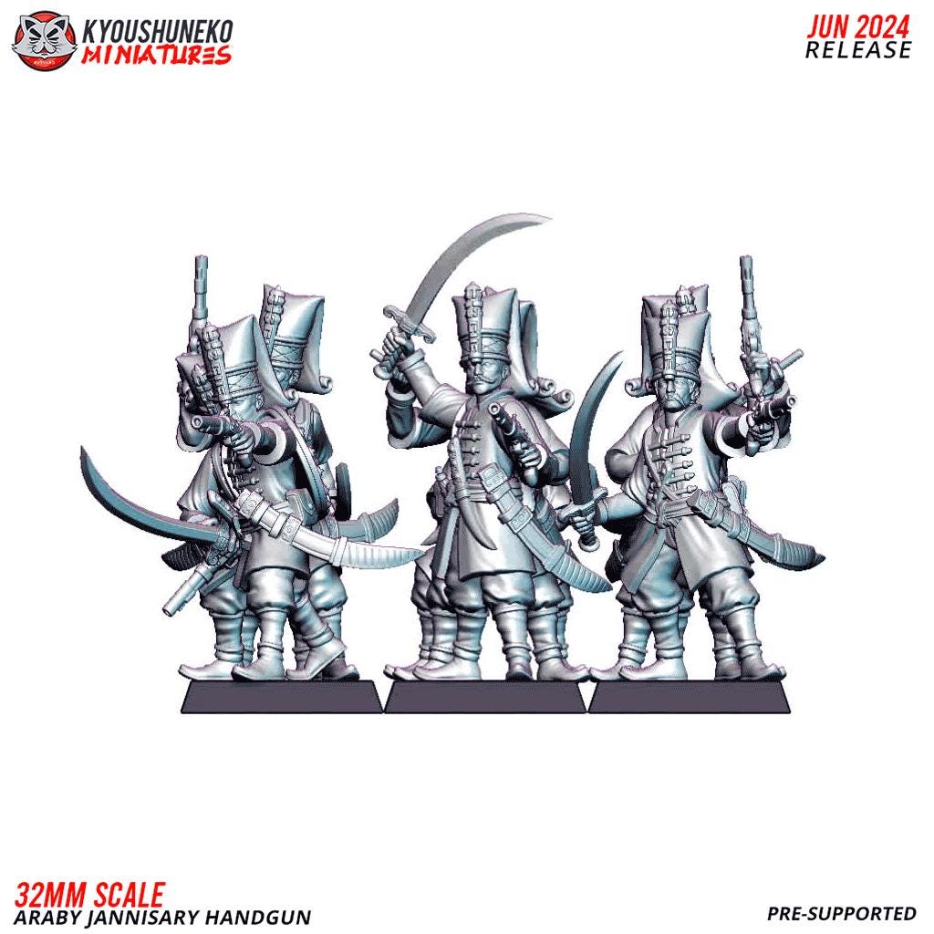 Ottoman Empire Janissary Handgun Unit (10 models) Various Scales Historical Wargaming