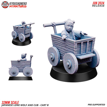 Japanese Samurais with Cubs (5 models) with Bases Bushido Historical Wargaming (US tariffs are pre-paid by us)