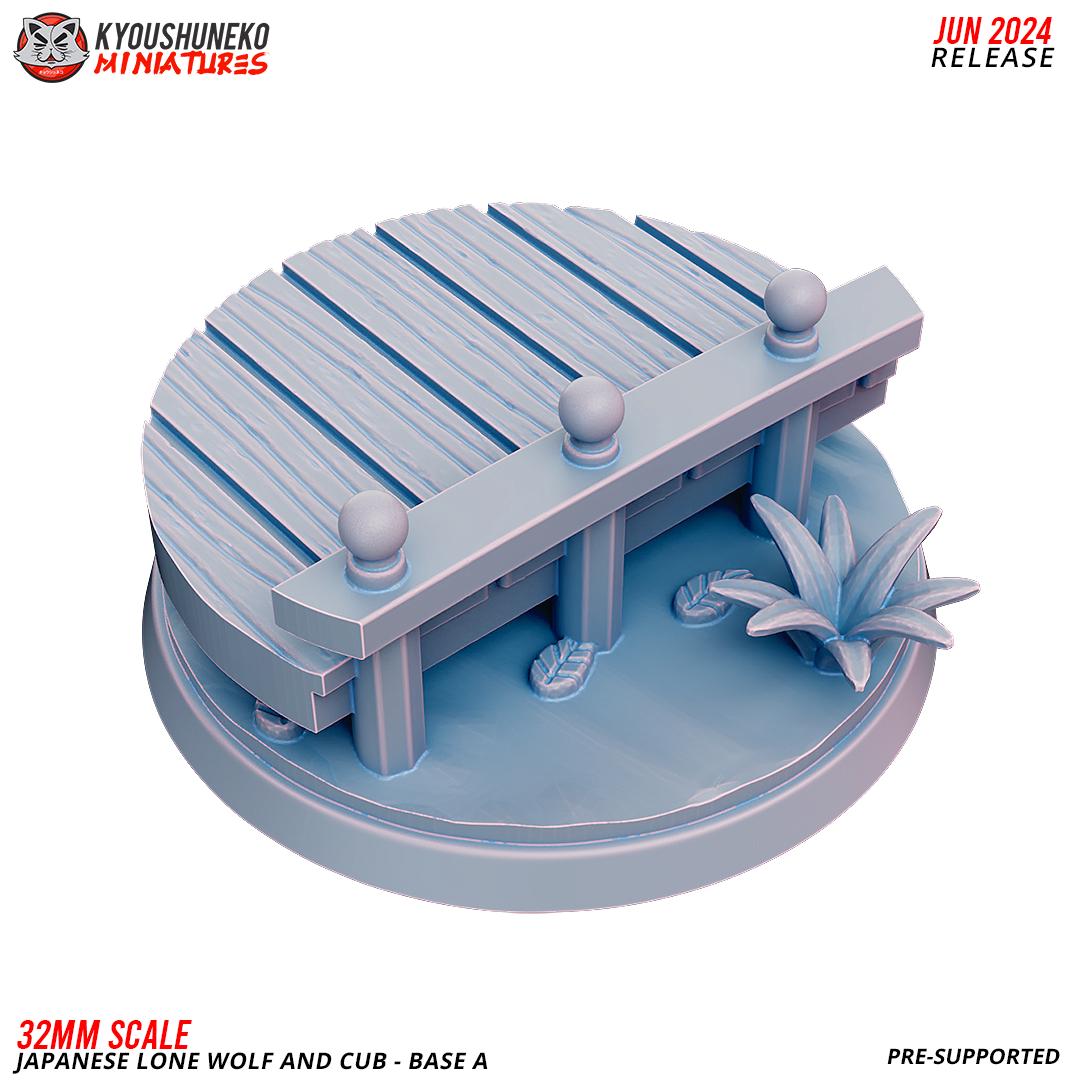 Japanese Samurais with Cubs (5 models) with Bases Bushido Historical Wargaming