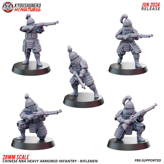 WWII Chinese NRA Heavy Infantry Team (10 models) Various Scales Historical Wargaming (US tariffs are pre-paid by us)