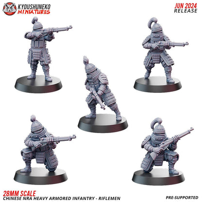 WWII Chinese NRA Heavy Infantry Team (10 models) Various Scales Historical Wargaming (US tariffs are pre-paid by us)