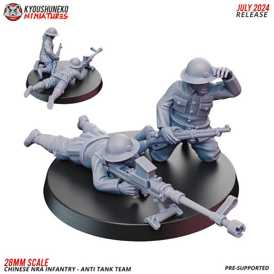 WWII Chinese NRA Anti Tank Team (2 models) Various Scales Historical Wargaming (US tariffs are pre-paid by us)