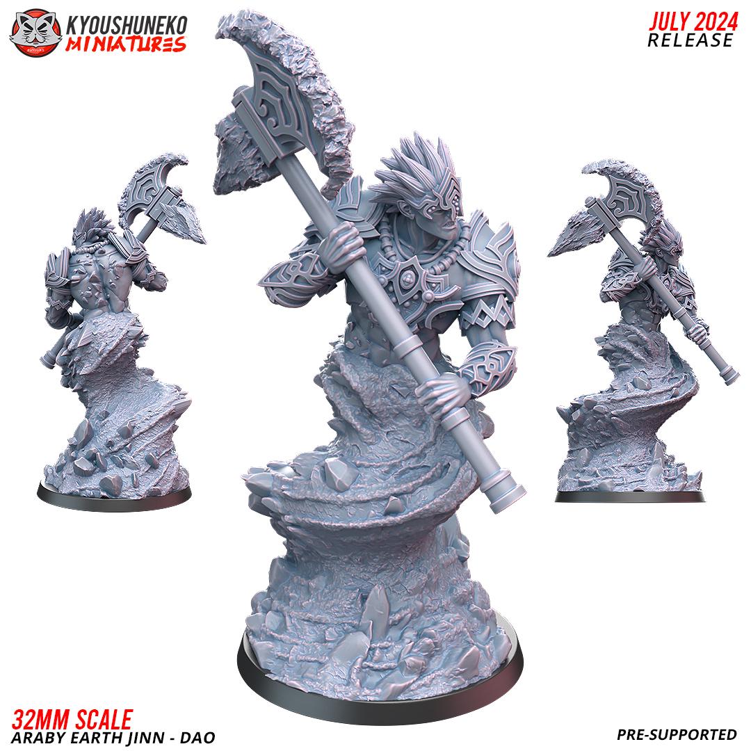Arab Earth Jinn Dao Various Scales Fantasy Wargaming (US tariffs are pre-paid by us)