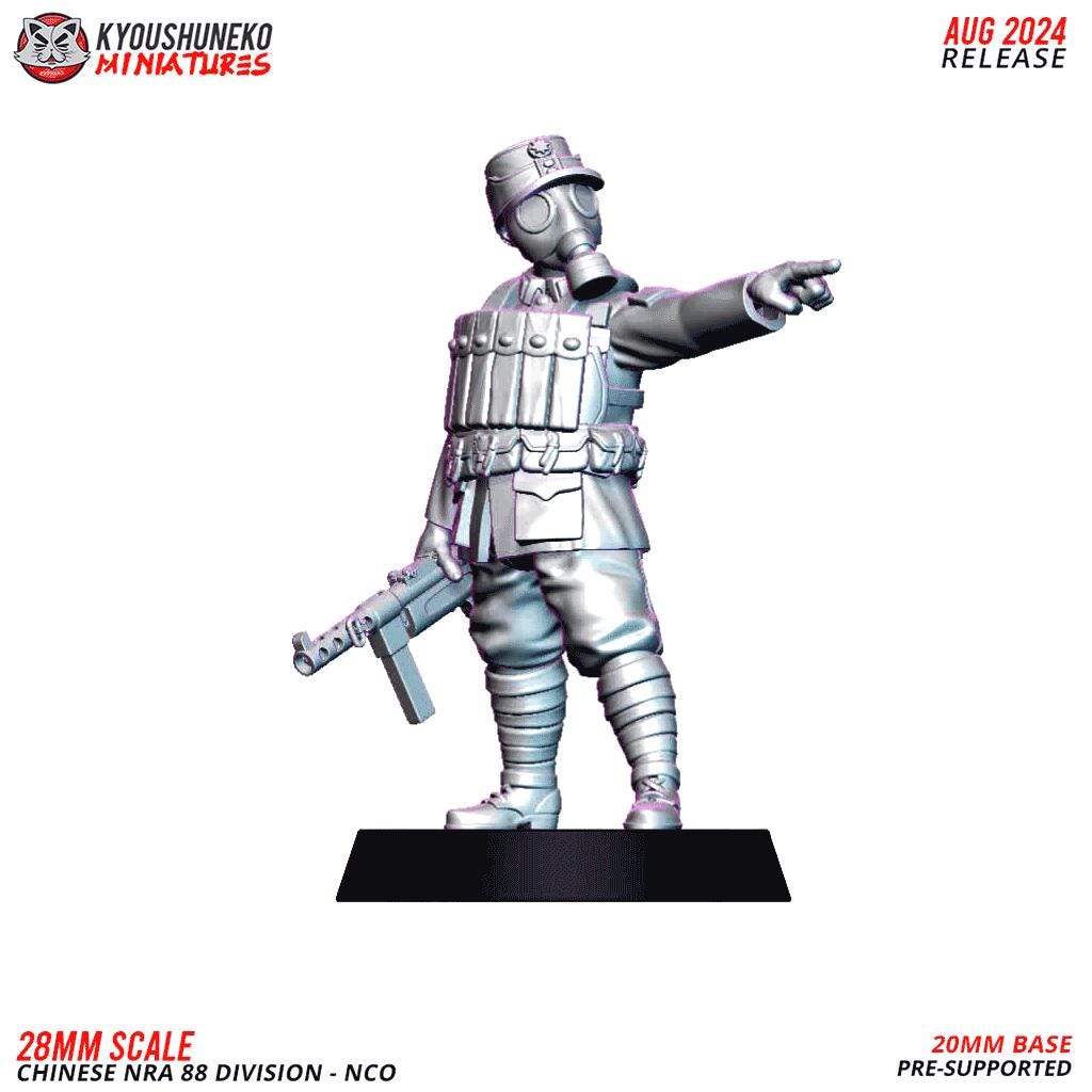 WWII Chinese NRA 88th Division NCO Various Scales Historical Wargaming