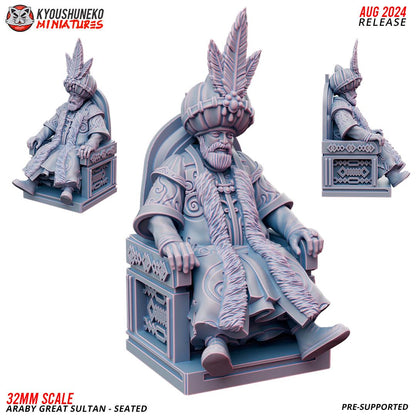 Arab Great Sultan Various Scales Historical Wargaming (US tariffs are pre-paid by us)