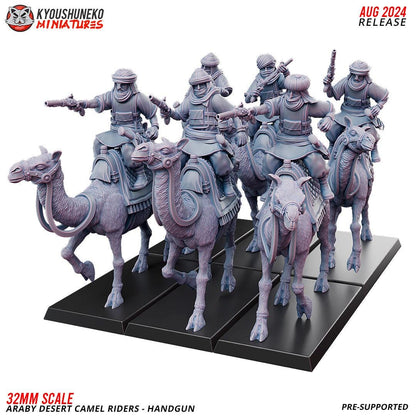 Arab Camel Riders with Handguns (10 models) Various Scales Historical Wargaming