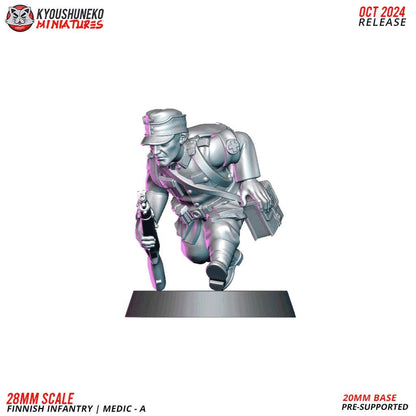WWII Finnish Medic Various Scales Historical Wargaming (US tariffs are pre-paid by us)