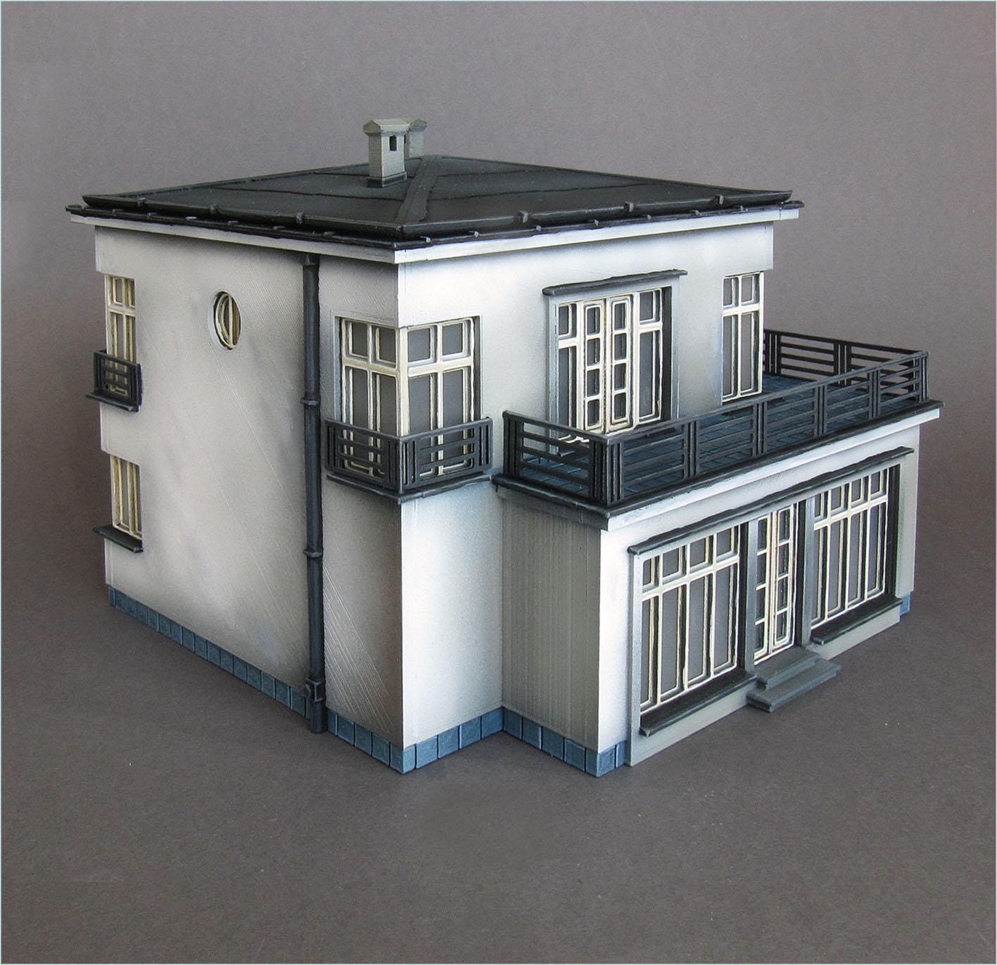 Wargaming Terrain Modernist Villa Various Scales Historical Wargaming
