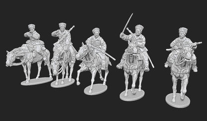 WWII German Cossacks Cavalry Squad (9 models) Various Scales Historical Wargaming (US tariffs are pre-paid by us)