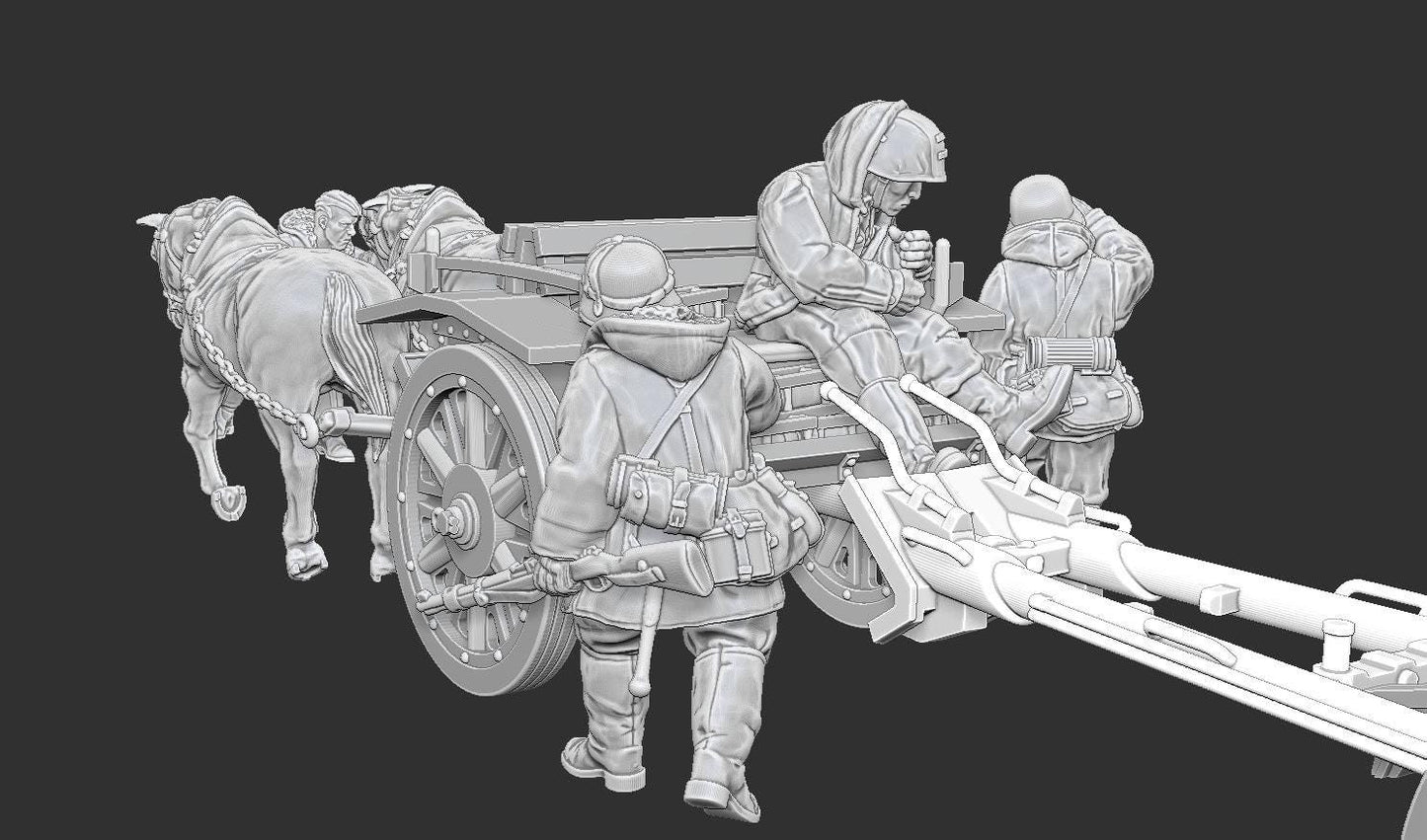 WWII German Limber for LeFH 1840 Various Scales Historical Wargaming (US tariffs are pre-paid by us)