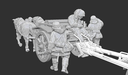 WWII German Limber for LeFH 1840 Various Scales Historical Wargaming