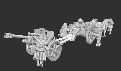 WWII German Limber for LeFH 1840 Various Scales Historical Wargaming (US tariffs are pre-paid by us)