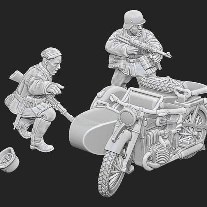 WWII German Kradschutzen Ambushed Various Scales Historical Wargaming (US tariffs are pre-paid by us)
