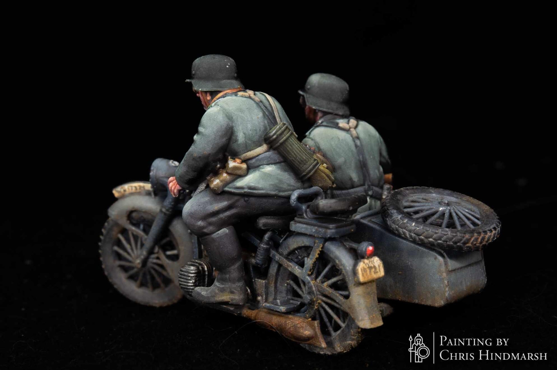 WWII German Kradschutzen with Sidecar B Various Scales Historical Wargaming