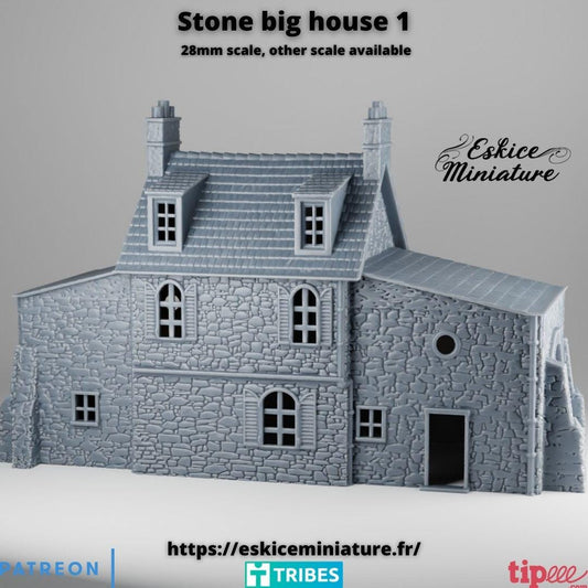 Wargaming Terrain Large Stone House Various Scales Historical Wargaming