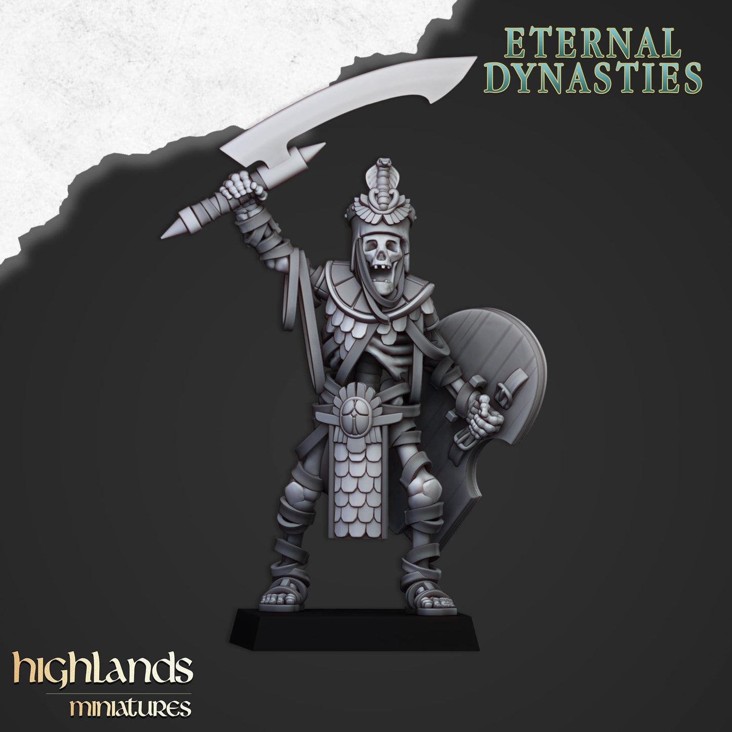 Eternal Dynasties Ancient Guard Unit (10 models) Highland Miniatures Various Scales Fantasy Wargaming