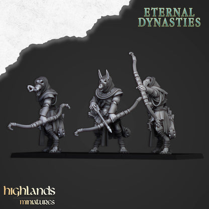 Eternal Dynasties Anubis Guard Unit (3 models) Highland Miniatures Various Scales Fantasy Wargaming