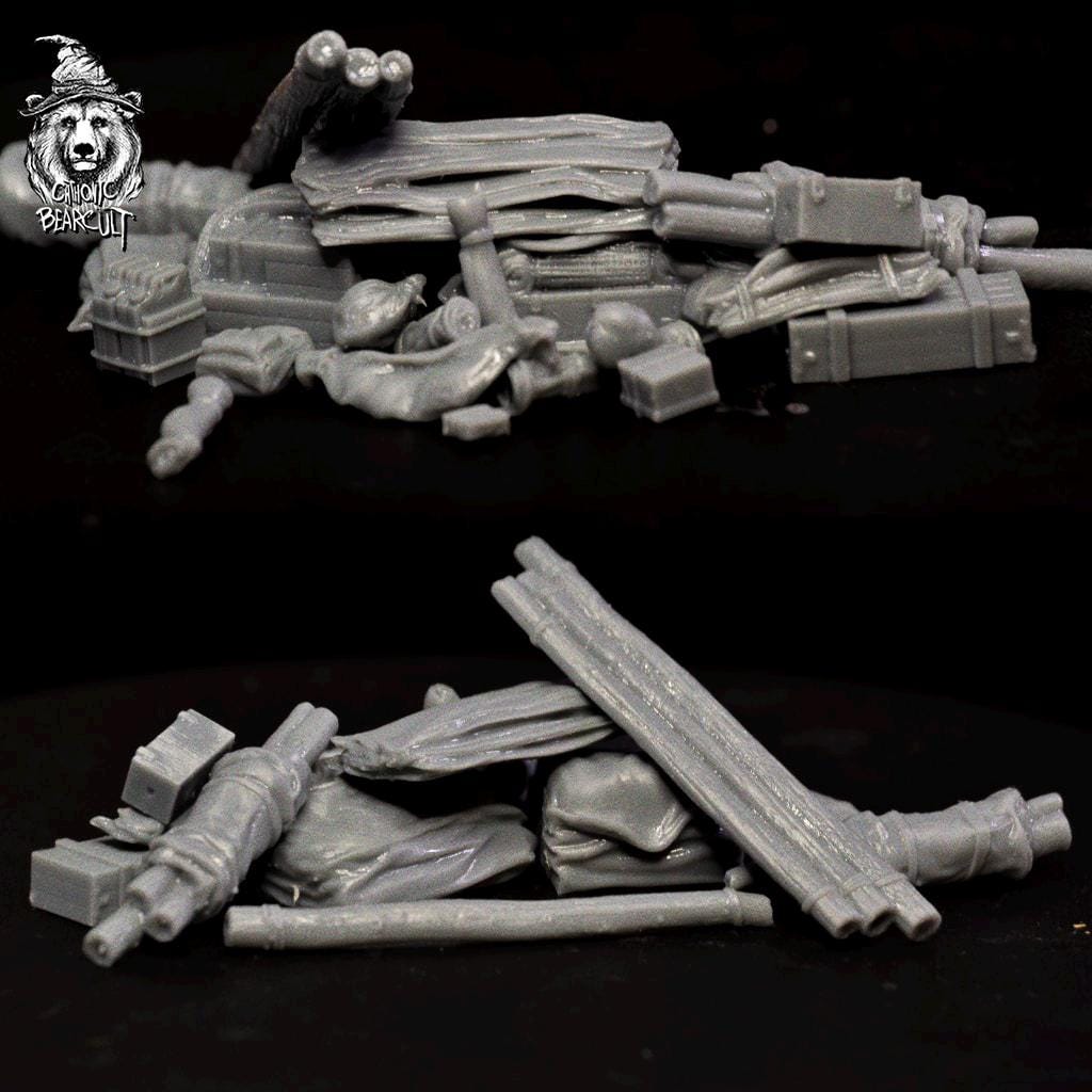 WWII Stowage Prop Pack 1 Various Scales Historical Wargaming (US tariffs are pre-paid by us)