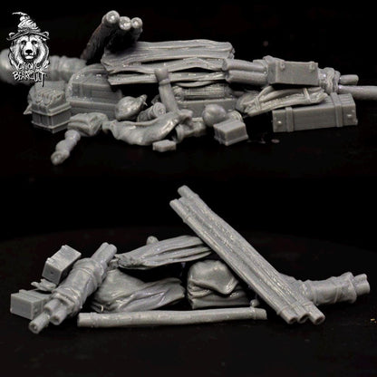 WWII Stowage Prop Pack 1 Various Scales Historical Wargaming (US tariffs are pre-paid by us)