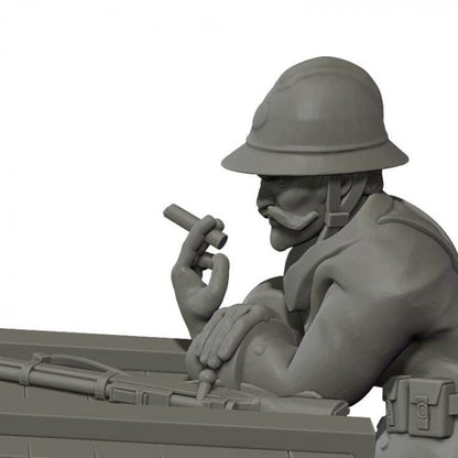 WWII French 155mm Howitzer with Crew and Tow Various Scales Historical Wargaming