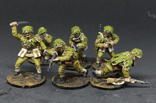 WWII Japanese Scouts Jungle Fighters (6 models) Various Scales Historical Wargaming (US tariffs are pre-paid by us)