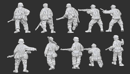 WWII Summer Finnish Infantry Squad (10 models) Various Scales Historical Wargaming