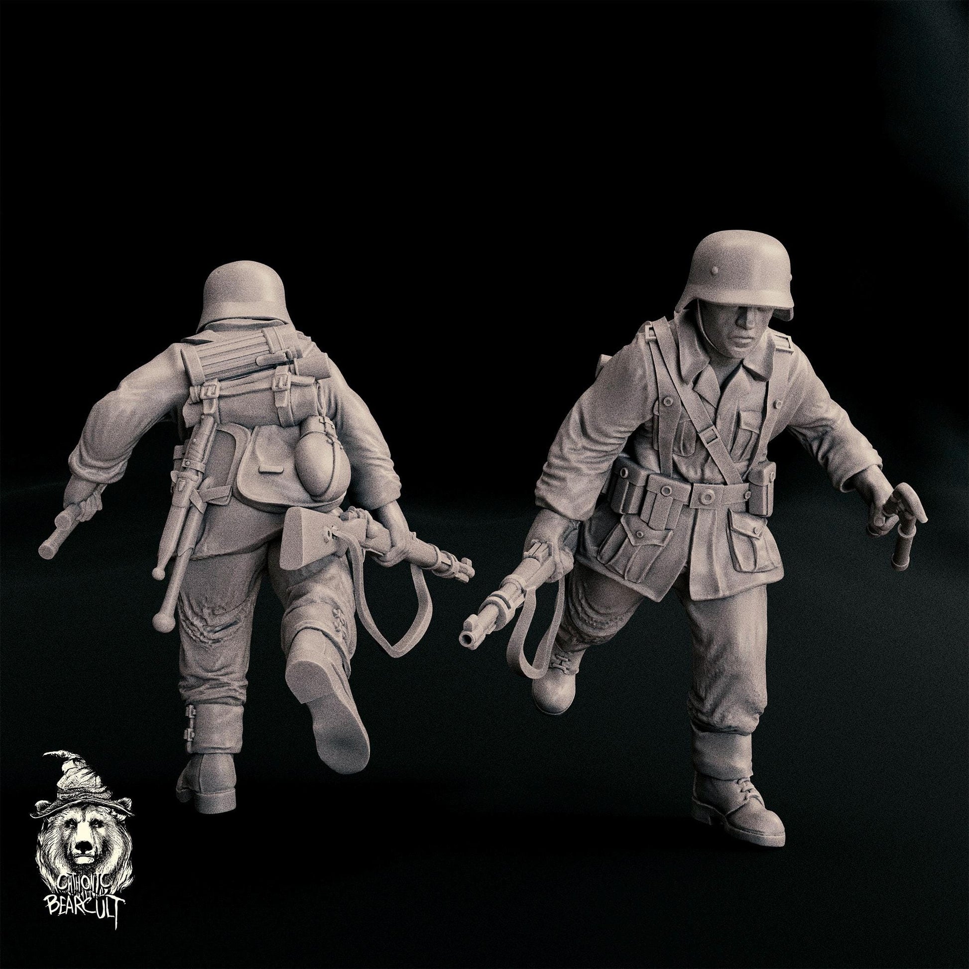 WWII German Assault Pioneer (4 models) Various Scales Historical Wargaming (US tariffs are pre-paid by us)