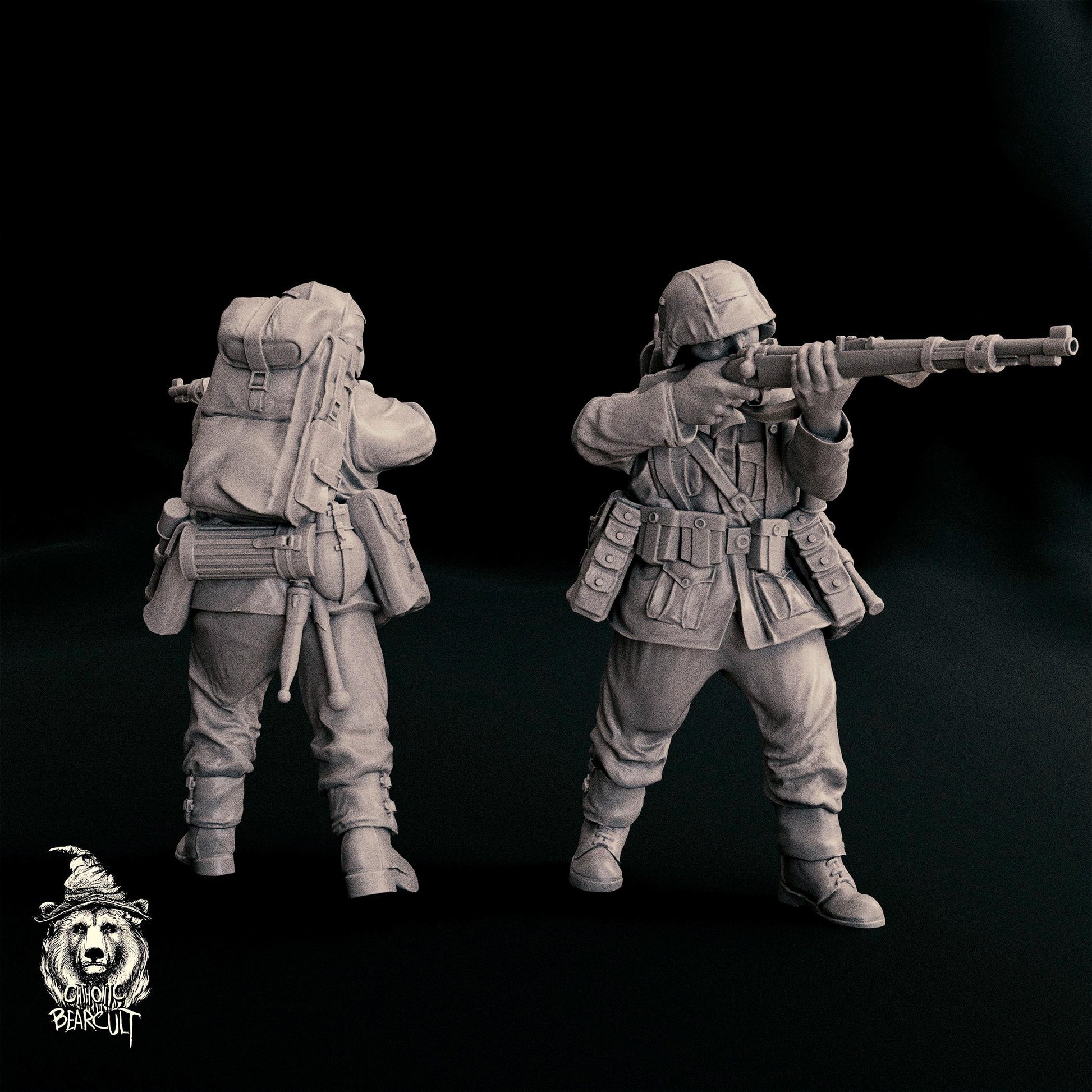 WWII German Assault Pioneer (4 models) Various Scales Historical Wargaming (US tariffs are pre-paid by us)