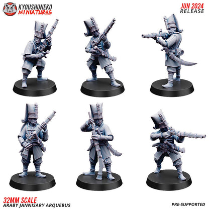 Ottoman Empire Janissary Arquebus Unit (10 models) Various Scales Historical Wargaming