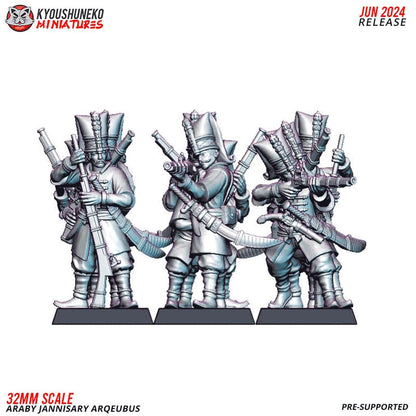 Ottoman Empire Janissary Arquebus Unit (10 models) Various Scales Historical Wargaming