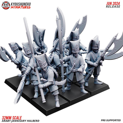 Ottoman Empire Janissary Halberd Unit (10 models) Various Scales Historical Wargaming (US tariffs are pre-paid by us)
