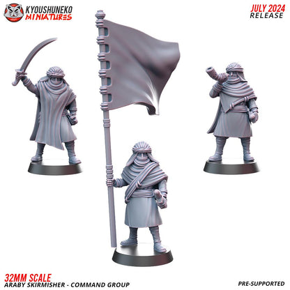 Ancient Arab Skirmisher Unit (10 models) Javelins or Slings Various Scales Historical Wargaming