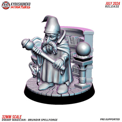 Dwarf Wizard Brundir Spellforger Various Scales Fantasy Wargaming (US tariffs are pre-paid by us)