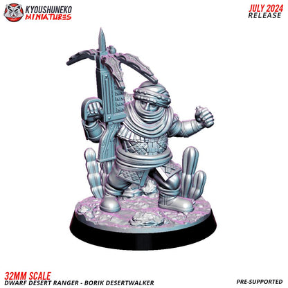 Desert Dwarf Borik Deserwalker Various Scales Fantasy Wargaming (US tariffs are pre-paid by us)