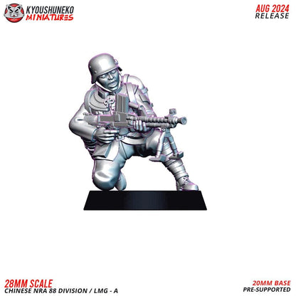WWII Chinese NRA 88th Division LMG Team (2 models) Various Scales Historical Wargaming