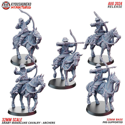 Arab Mameluke Cavalry (10 models) Bows/Maces/Scimitars/Spears/Swords Various Scales Historical Wargaming