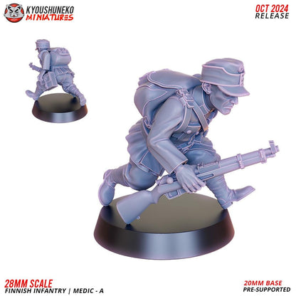 WWII Finnish Medic Various Scales Historical Wargaming