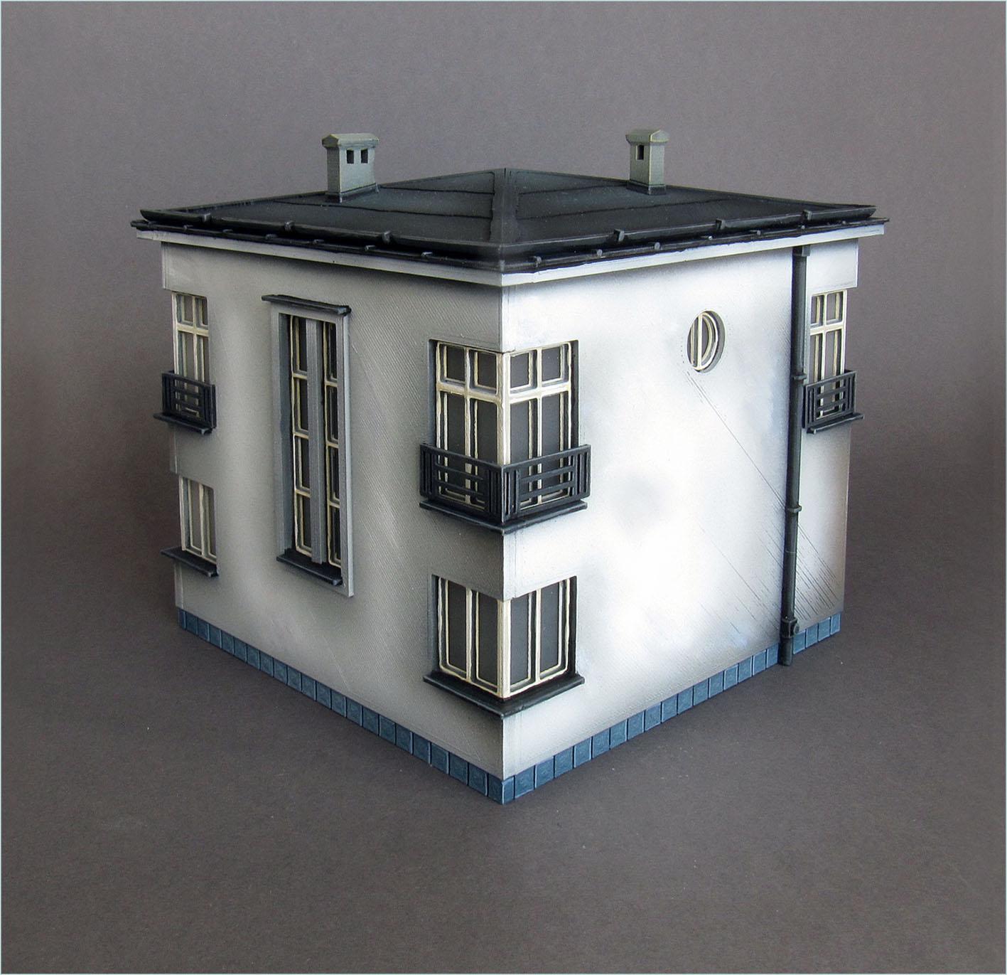 Wargaming Terrain Modernist Villa Various Scales Historical Wargaming