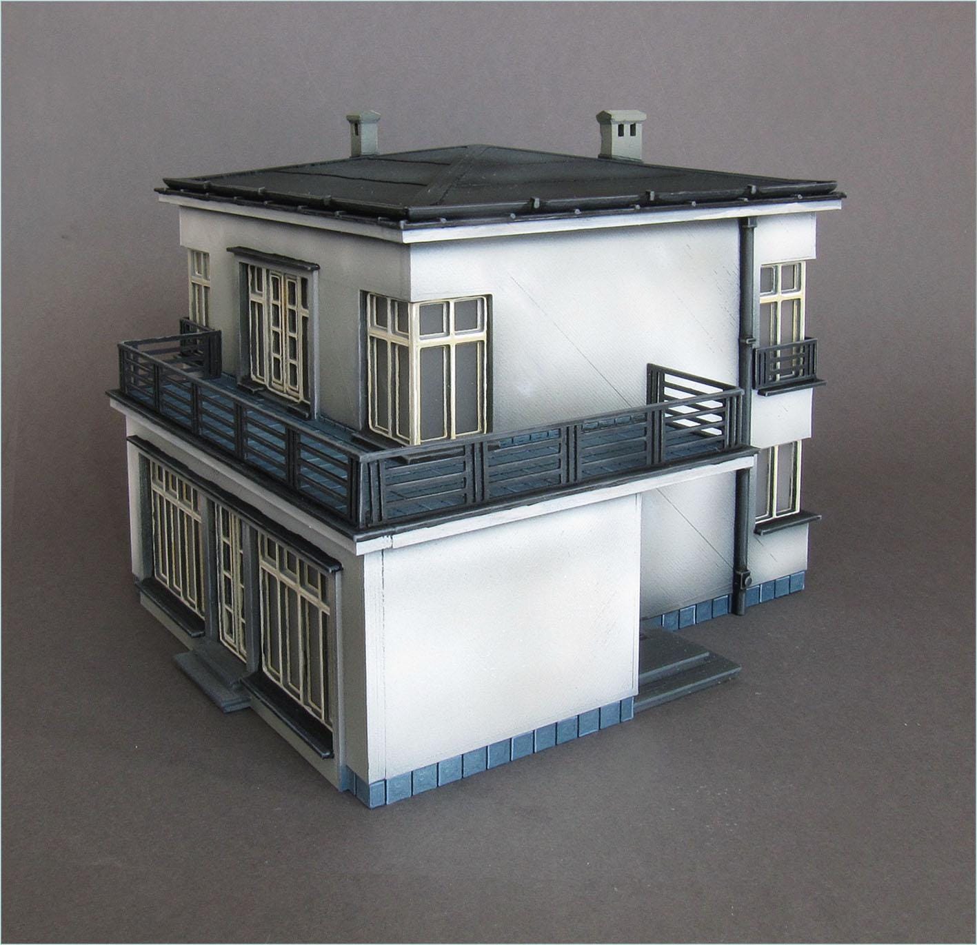 Wargaming Terrain Modernist Villa Various Scales Historical Wargaming