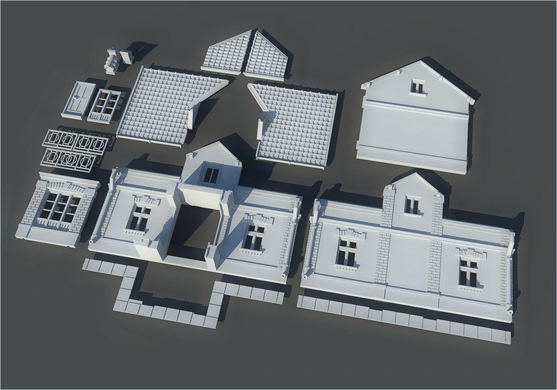 Wargaming Terrain Railwayman's House Various Scales Historical Wargaming