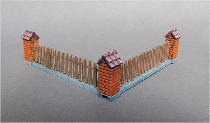 Wargaming Terrain Wooden Fence Set Various Scales Historical Wargaming