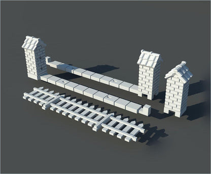 Wargaming Terrain Wooden Fence Set Various Scales Historical Wargaming