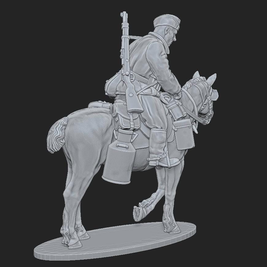WWII German Cavalry Coffee Soldier Various Scales Historical Wargaming