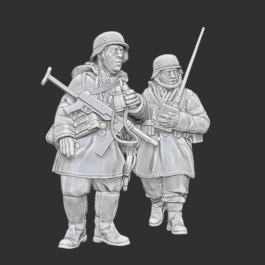 WWII German Forward Observer Team (2 models) Various Scales Historical Wargaming (US tariffs are pre-paid by us)